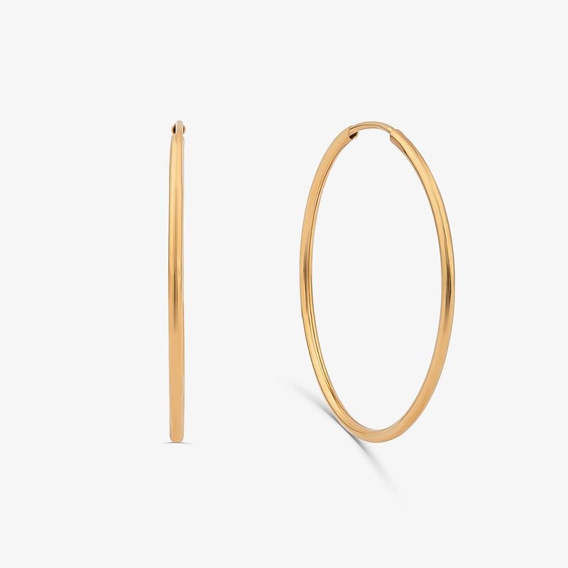 Imagem principal Brinco Argola Fio Redondo em Ouro Amarelo 18k - 25mm Monte Carlo