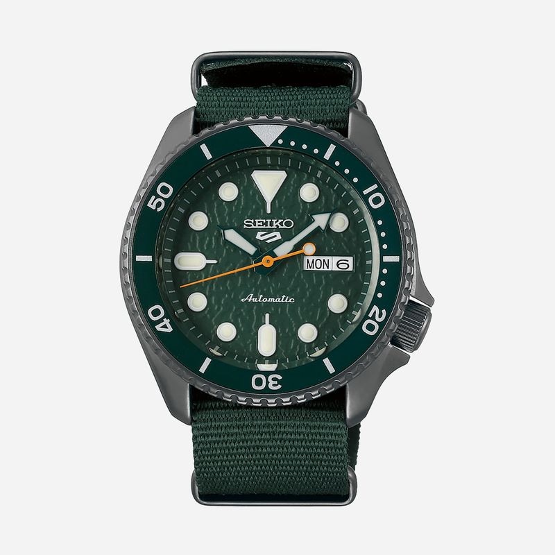 Imagem principal Relógio Seiko 5Sports Masculino em Nylon Verde SRPD77B1 Seiko