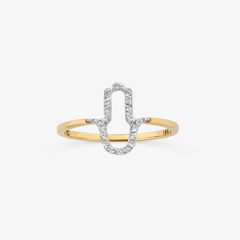 Imagem principal Anel Hamnsá com Topázio Incolor em Ouro Amarelo 18k Monte Carlo