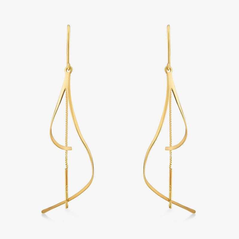 Imagem principal Brinco Fitas em Ouro Amarelo 18k Monte Carlo