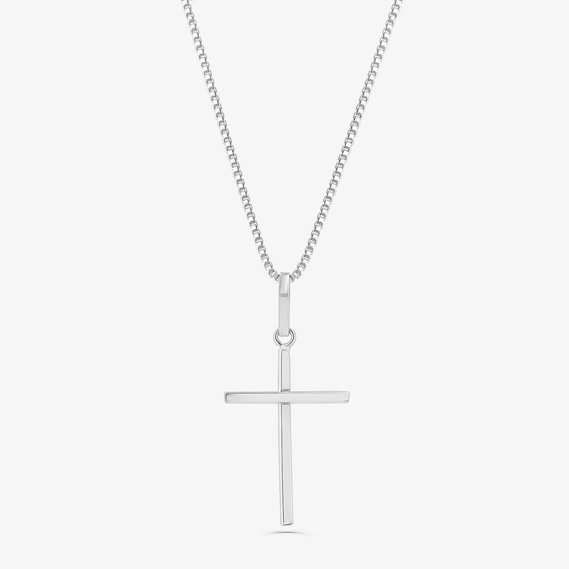 Imagem principal Pingente Cruz em Ouro Branco 18k Monte Carlo