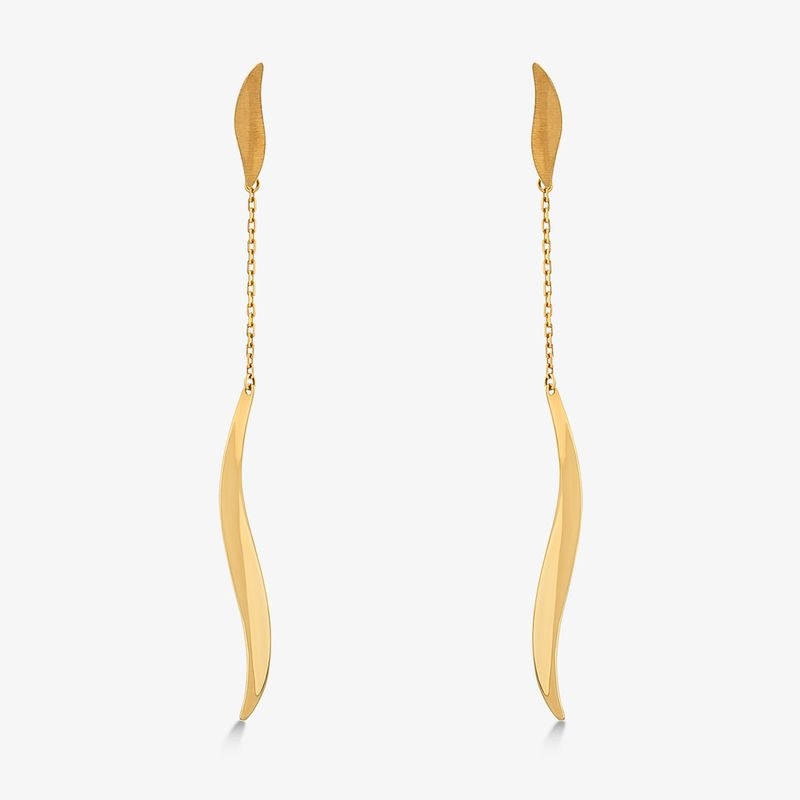 Imagem principal Brinco Longo Onda em Ouro Amarelo 18k Monte Carlo