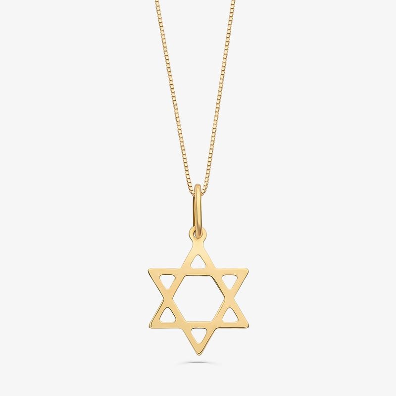Imagem principal Pingente Estrela de Davi em Ouro Amarelo 18k Monte Carlo