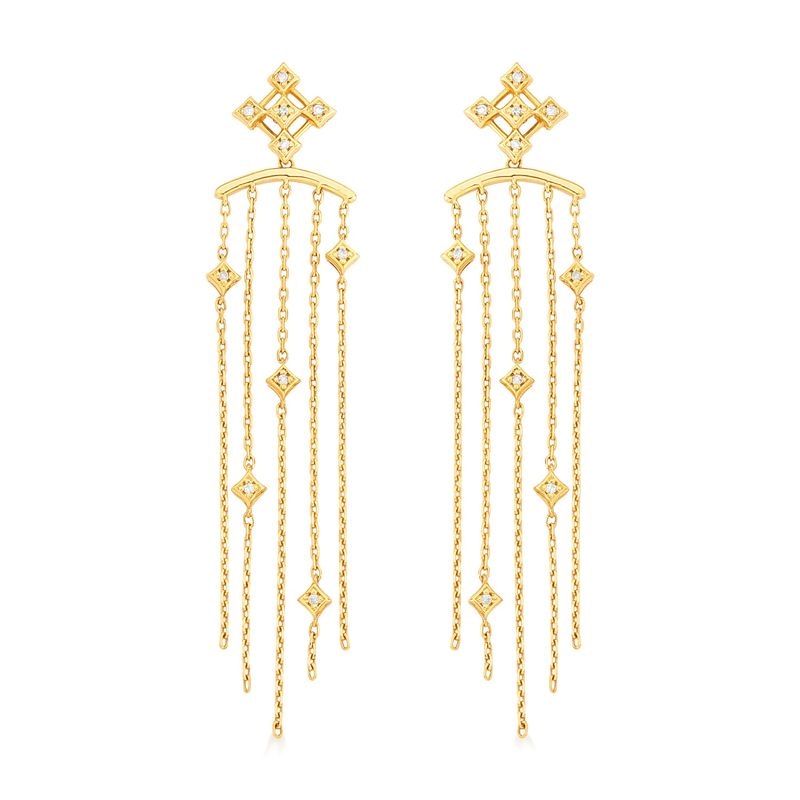 Imagem principal Brincos com Diamantes, em Ouro Amarelo 18K Monte Carlo