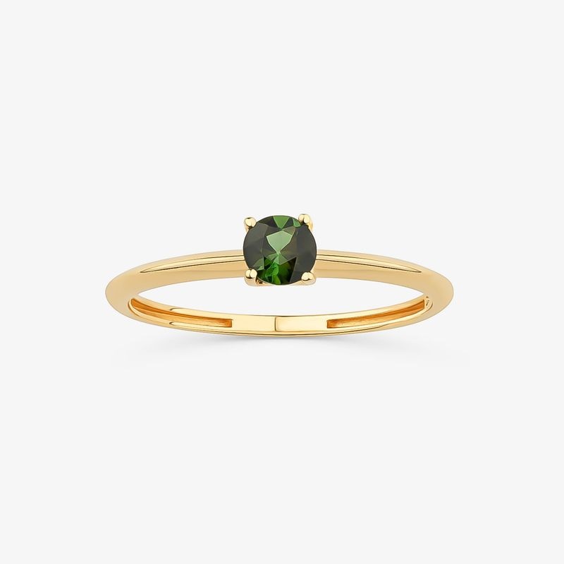 Imagem principal Anel com Turmalina Verde, em Ouro Amarelo 18K Monte Carlo