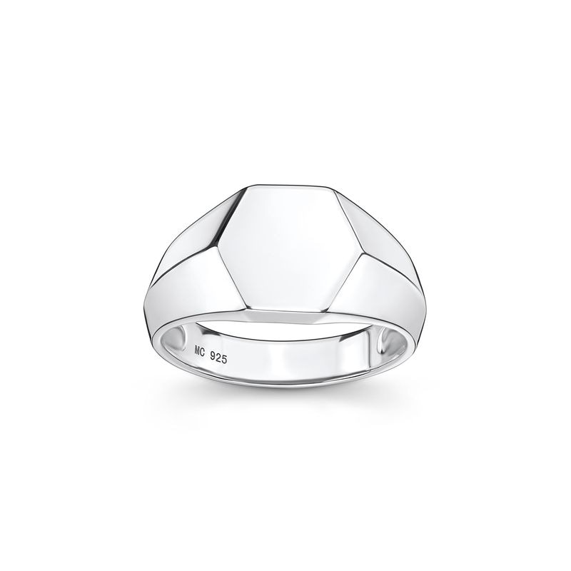 Imagem principal Anel Hexagonal em Prata 925 Monte Carlo