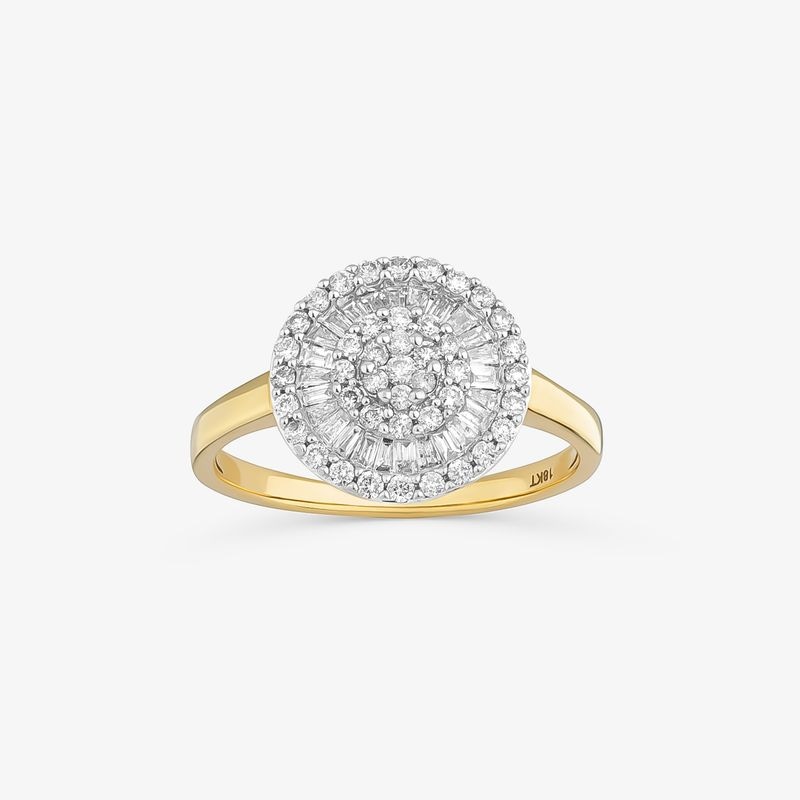 Imagem principal Anel com Diamantes em Ouro Amarelo 18k - 12 mm Monte Carlo