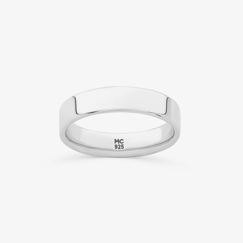 Imagem principal Aliança Anatômica em Prata 925 - 4,5 mm Monte Carlo