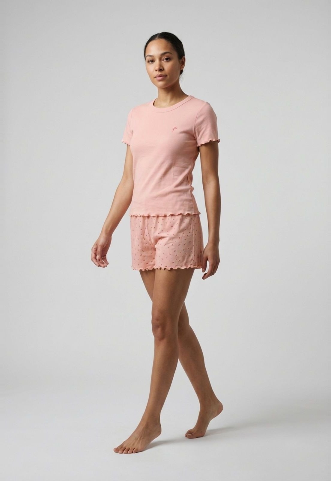 Imagem principal Conjunto Pijama Curto Feminino Hering Estampa Flores Hering rosa