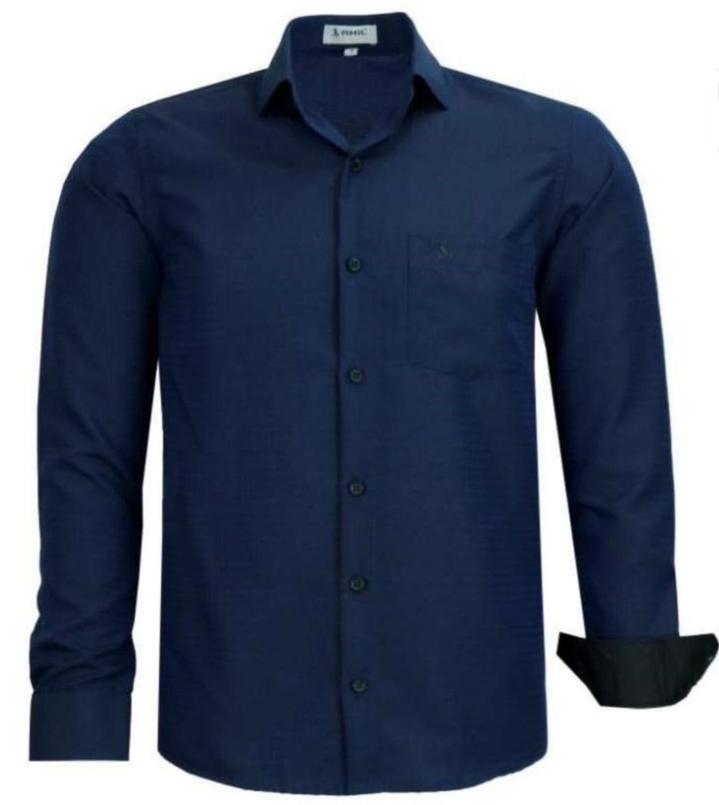 Imagem principal Camisa Social Amil Comfort Gets Macia Poliéster Fácil de Passar Manga Longa Marinho Amil azul