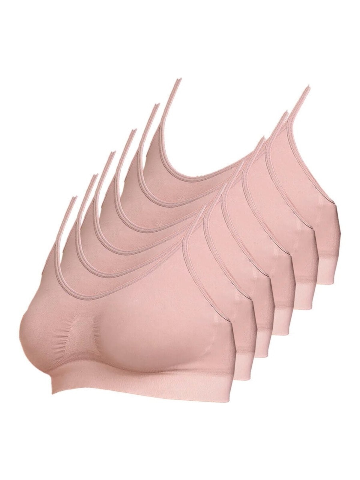 Imagem principal Kit com 6 Top sem Aro e sem Bojo Hope S21020 Hope rosa