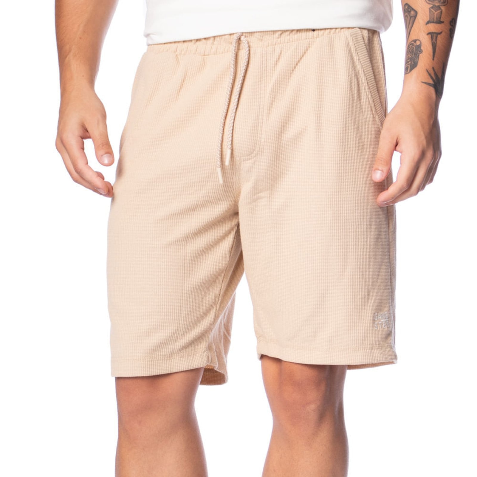 Imagem principal Bermuda Masculina Gangster Moletom Creme Gangster nude