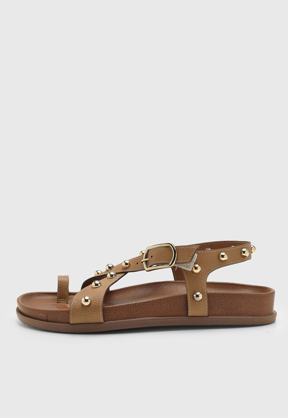 Imagem principal Rasteira Feminina Vizzano Fechada Tachas VIZZANO caramelo