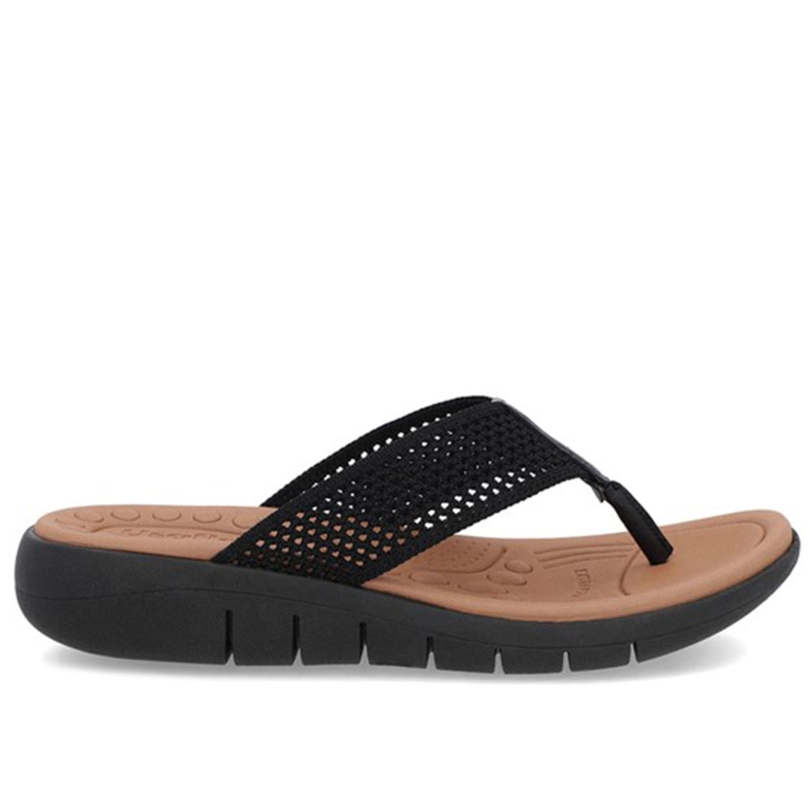 Imagem principal Chinelo Usaflex Salto Rasteiro Tricot Confortável 001 Usaflex preto