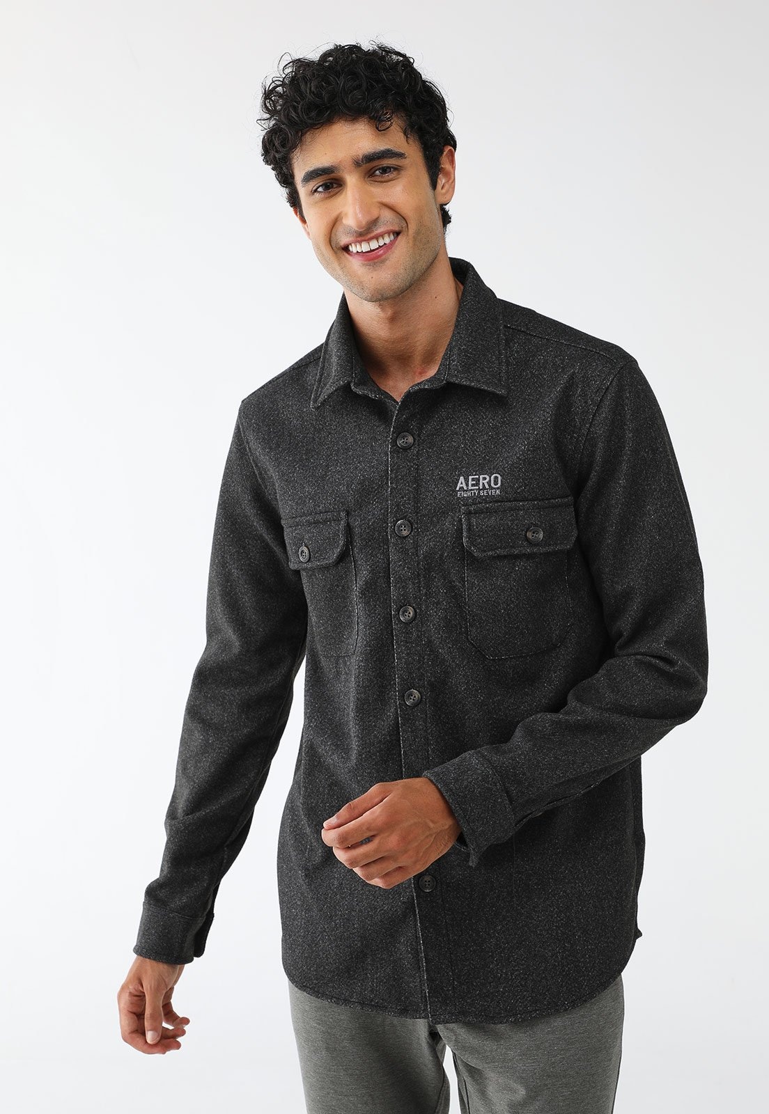 Imagem principal Jaqueta Aeropostale Reta Logo Bordado Preta Aeropostale preto