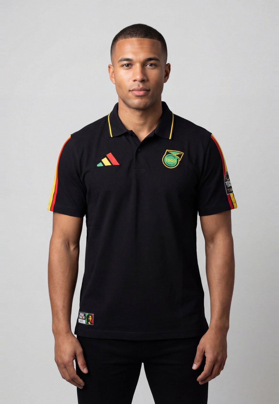 Imagem principal Camisa Polo Masculina adidas Performance Jamaica DNA Preta adidas performance preto
