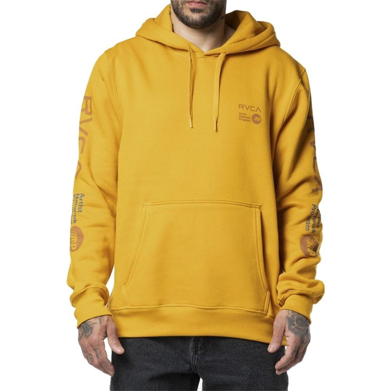 Imagem principal Moletom RVCA Canguru Anp 280G WT24 Masculino Mostarda RVCA amarelo