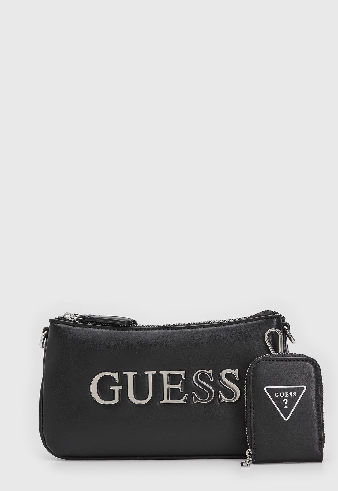 Imagem principal Bolsa Feminina Guess Média Logo Metálico Preta Guess preto