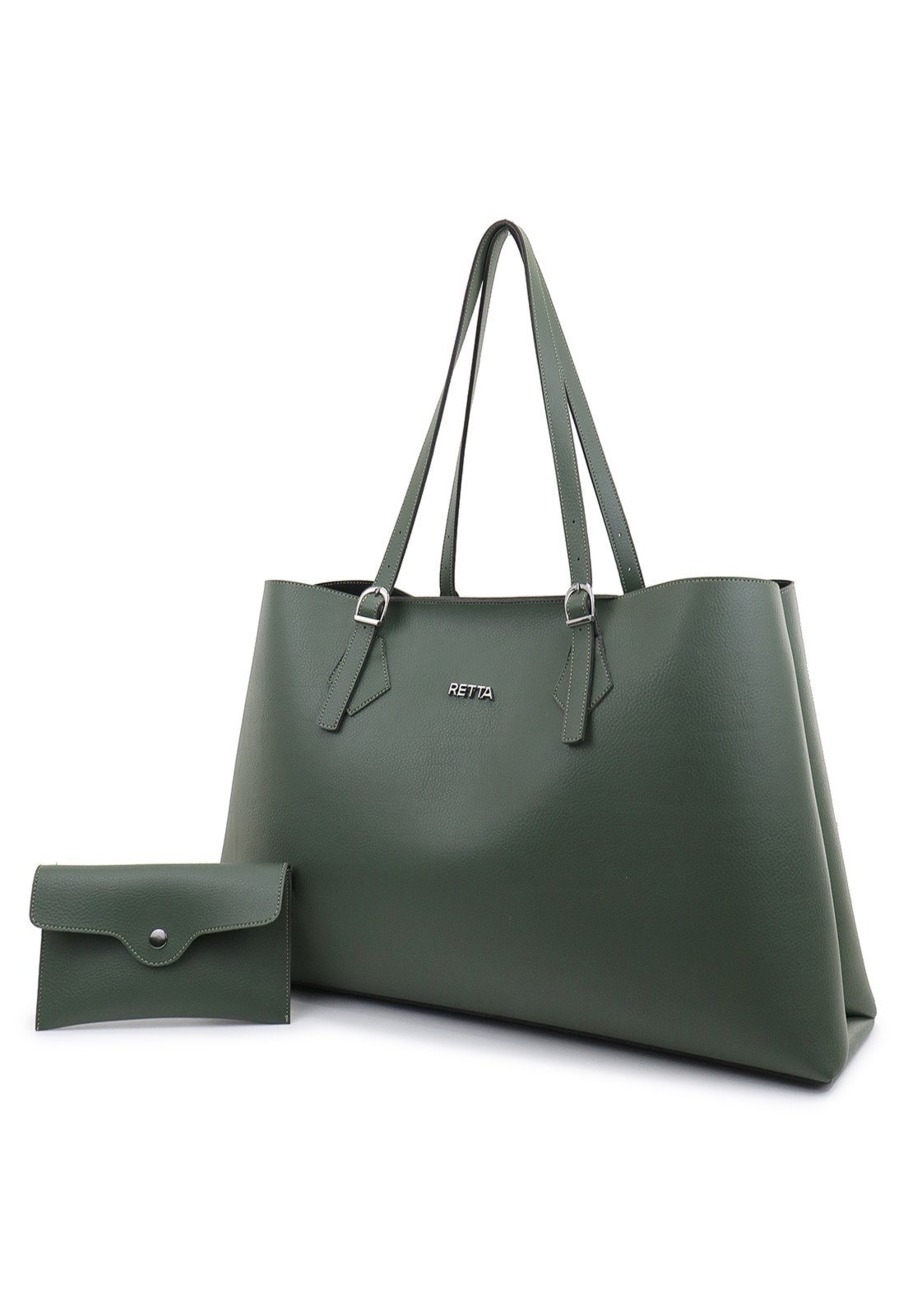 Imagem principal Bolsa Feminina Grande Alça Regulavel de Ombro Espaçosa Retta Oficial Verde Retta Oficial verde militar