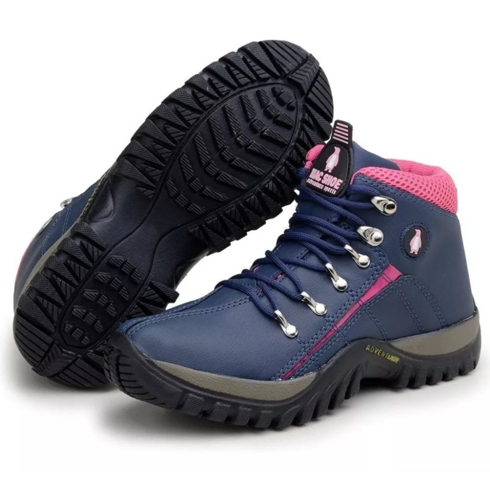 Imagem principal Bota Coturno Bia Ramos Adventure Feminino para Trilha Trekking Confortavel Pink Bia Ramos azul/azul marinho/pink azul
