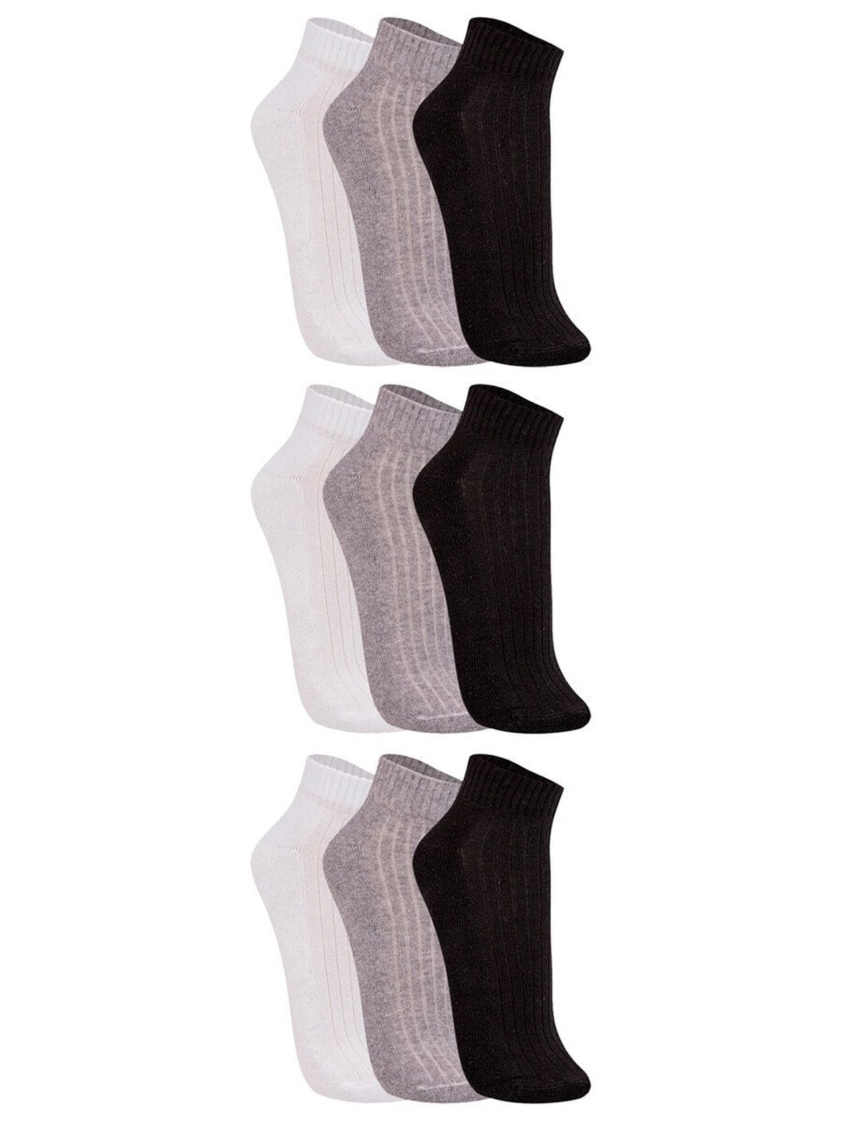 Imagem principal Kit com 9 Meias Esportiva Cano Curto Trifil 8004 TRIFIL cinza