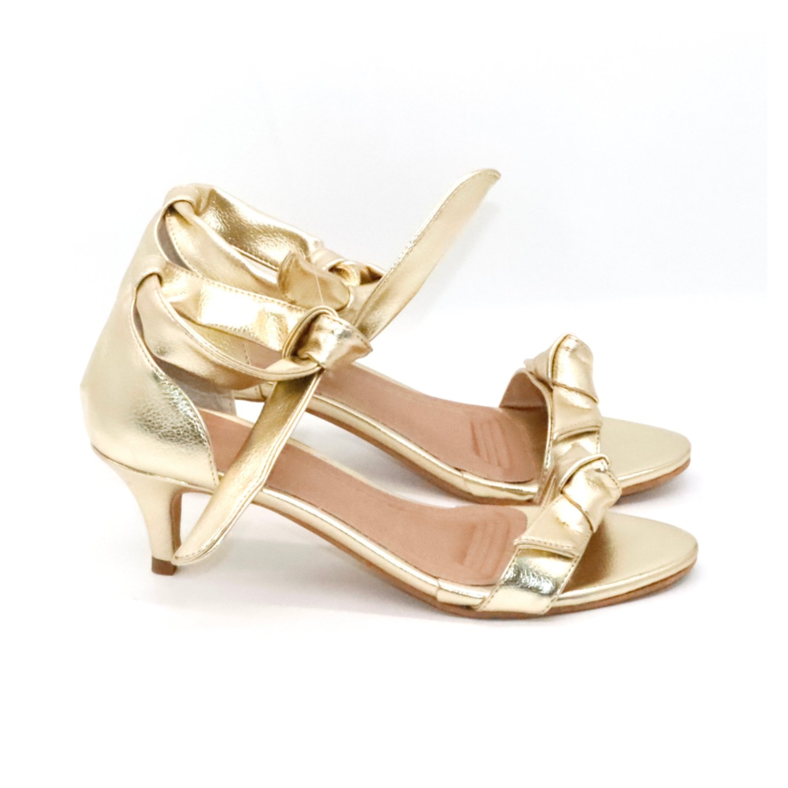 Imagem principal Sandália Feminina Salto Baixo 180170 Floter Ouro Flor da Pele dourado