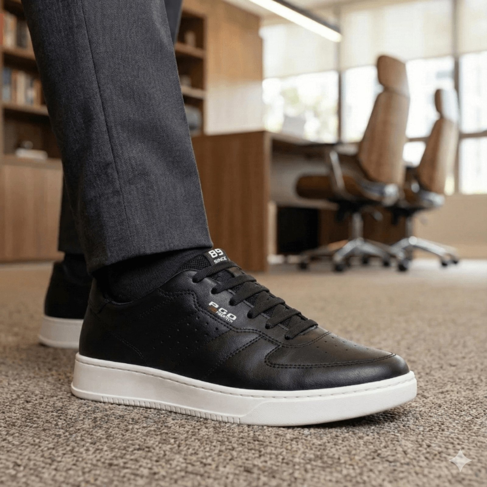 Imagem principal Sapatênis Masculino Pegada Fibertech Casual PEGADA preto