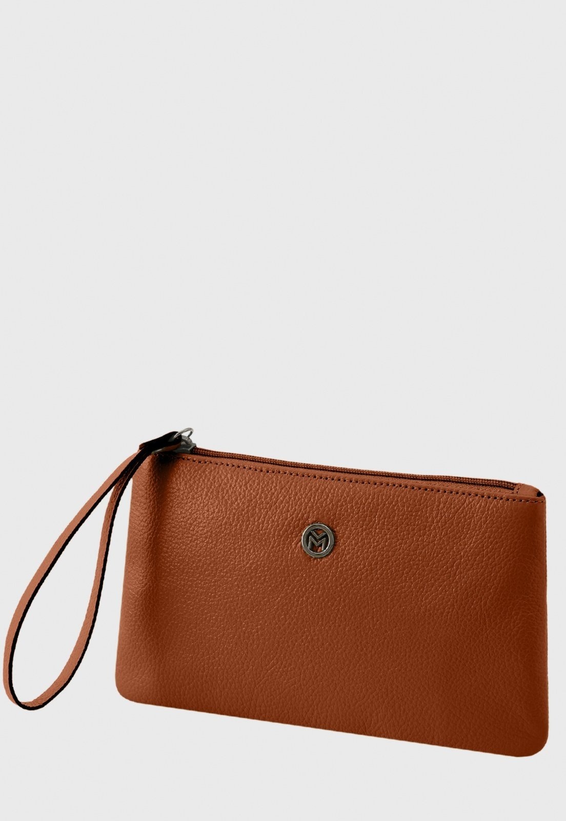 Imagem principal Bolsa Carteira Clutch Couro Mariart Cambará Camel Mariart caramelo