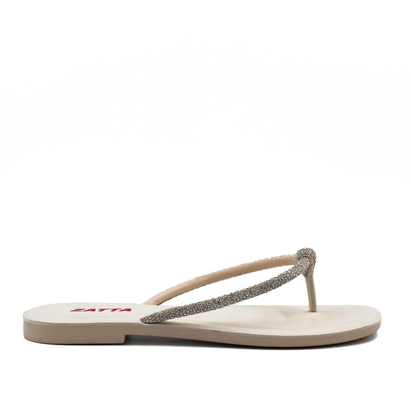 Imagem principal Rasteira Zatta Nó Brilho Francis Off White ZATTA branco white