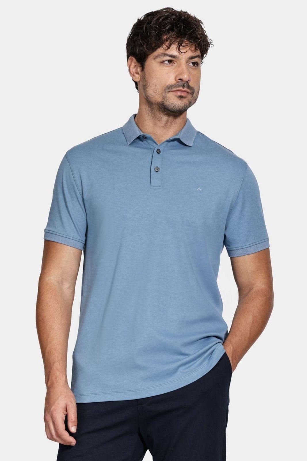 Imagem principal Polo Manga Curta Aramis Liquid Cotton Indigo Aramis azul