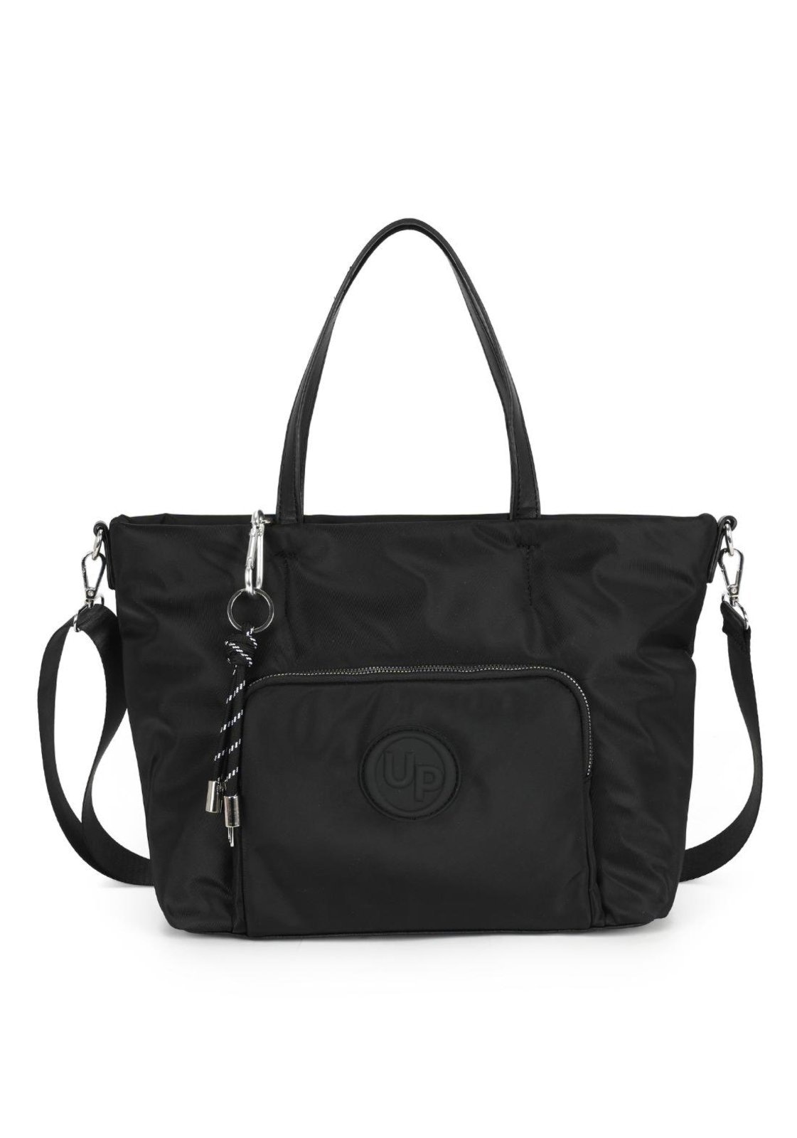 Imagem principal Infantil - Bolsa Tote Média Transversal Náilon Dois Bolsos Up4you Up4you preto