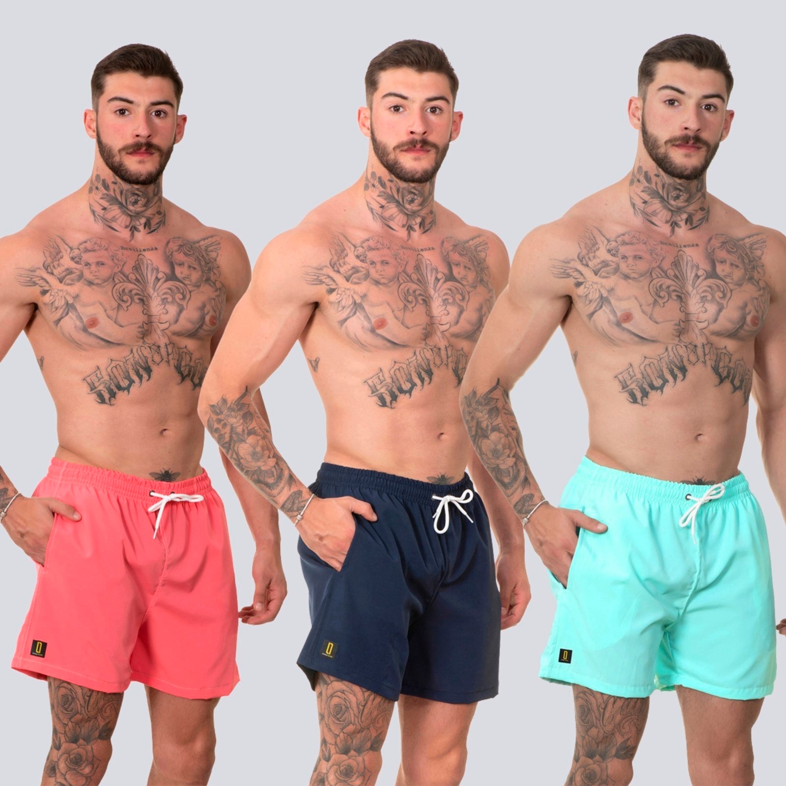 Imagem principal Kit 3 Short Masculino Casual Bermuda Praia Mauricinho Rf310 Colorido Lucas Lunny multicolorido