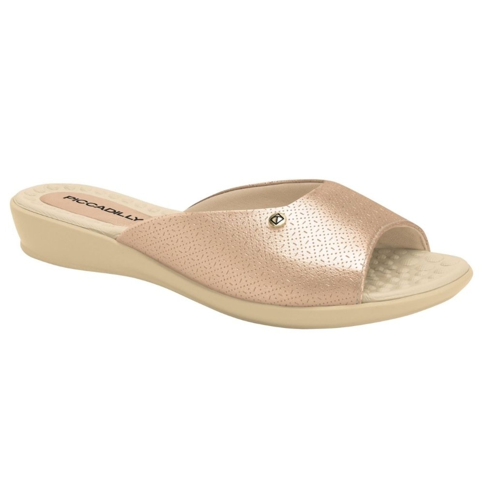 Imagem principal Tamanco Feminino Camila Ouro Rosado Piccadilly 50 Piccadilly dourado