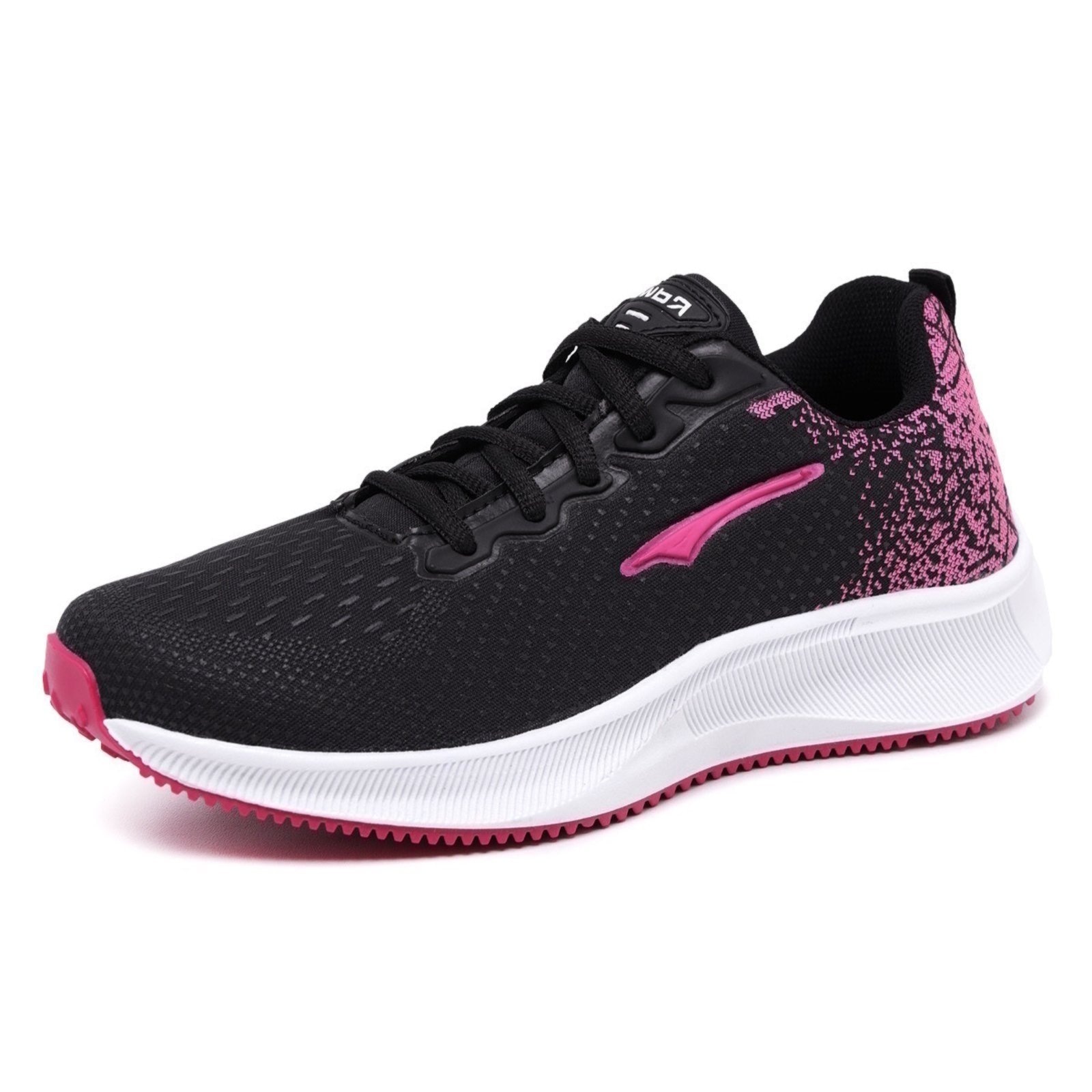 Imagem principal Tenis Caminhada Feminino Academia Esportivo Preto/Pink Yes Basic preto pink
