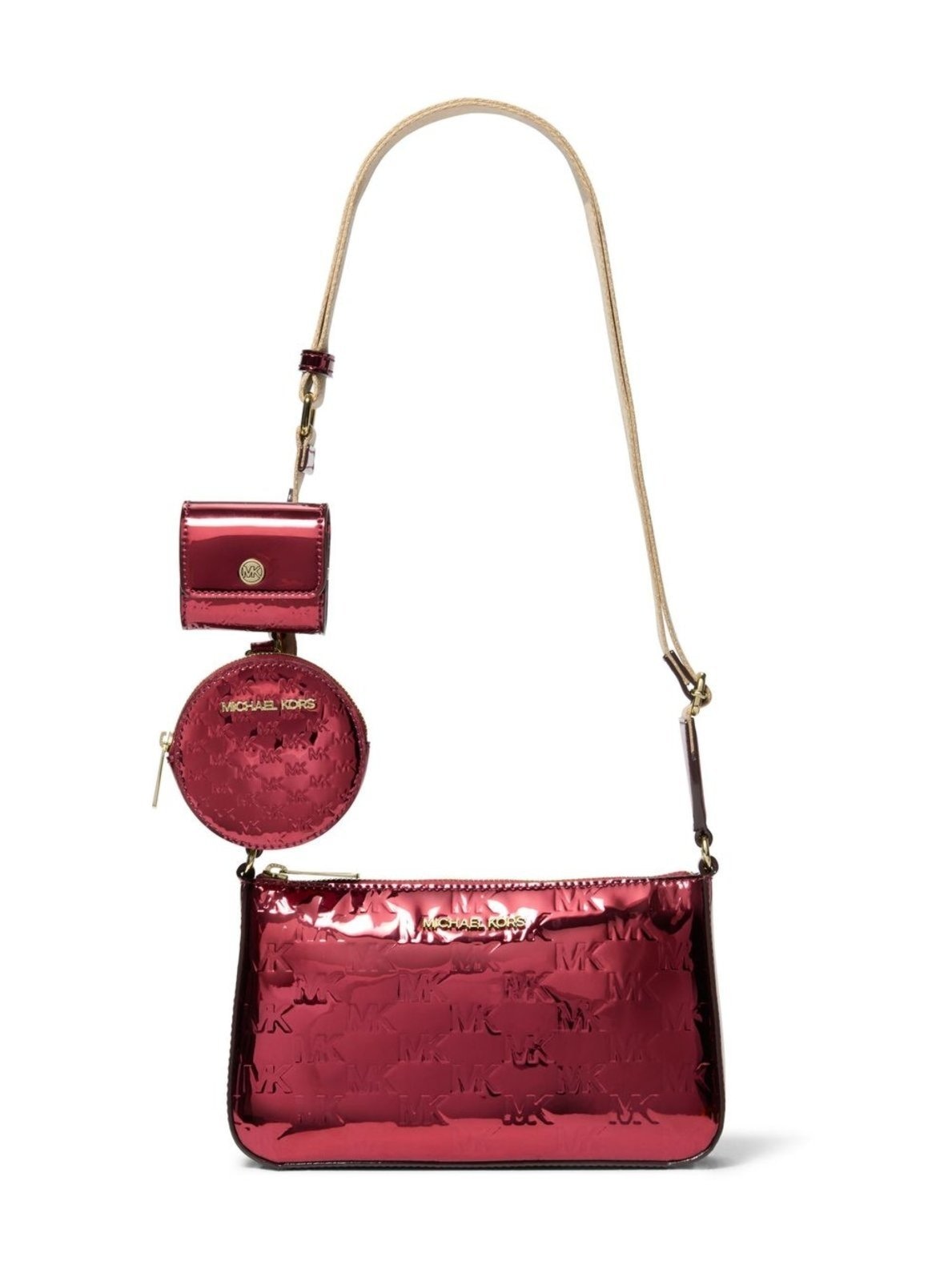 Imagem principal Bolsa Transversal Jet Set Logo Pequena 35F5GTVC1O848 Michael Kors vermelho