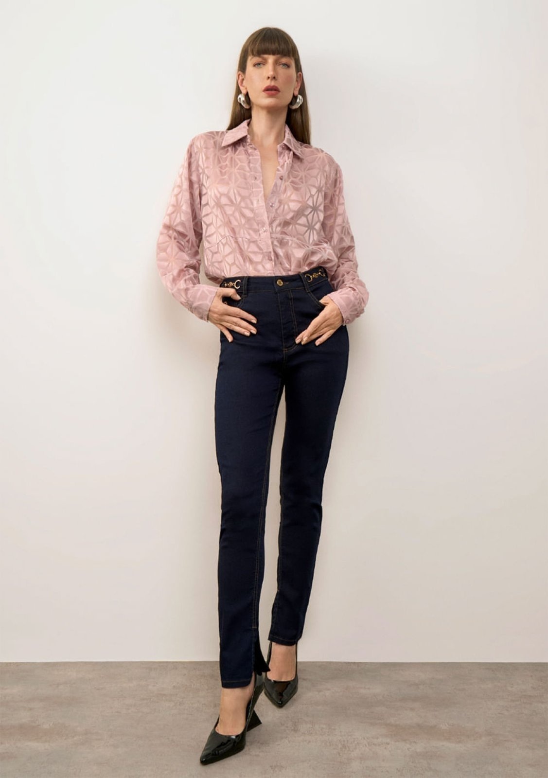 Imagem principal Calça Iódice Skinny Alta IÓDICE azul