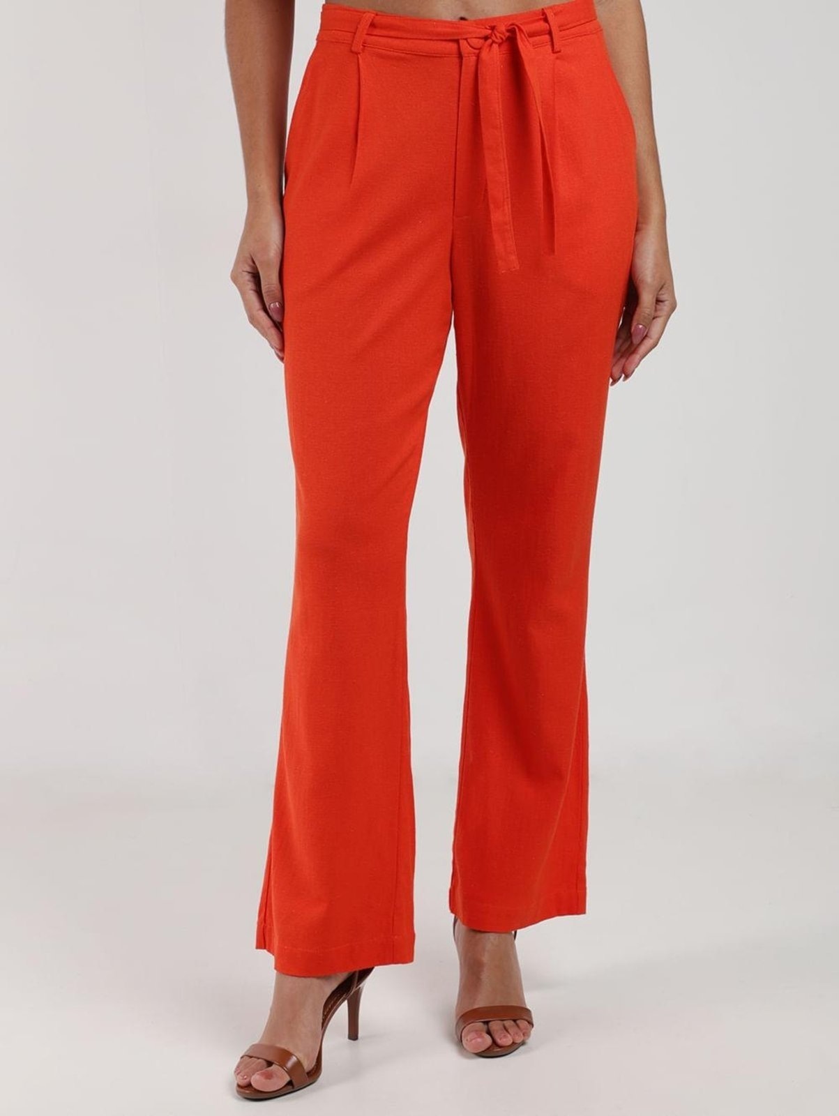Imagem principal Calça Alfaiataria Reta Autentique Feminina LARANJA Autentique unico