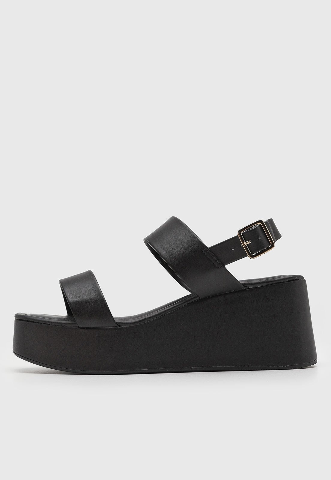 Imagem principal Sandália Feminina VIA UNO Salto Anabela Preta VIA UNO preto