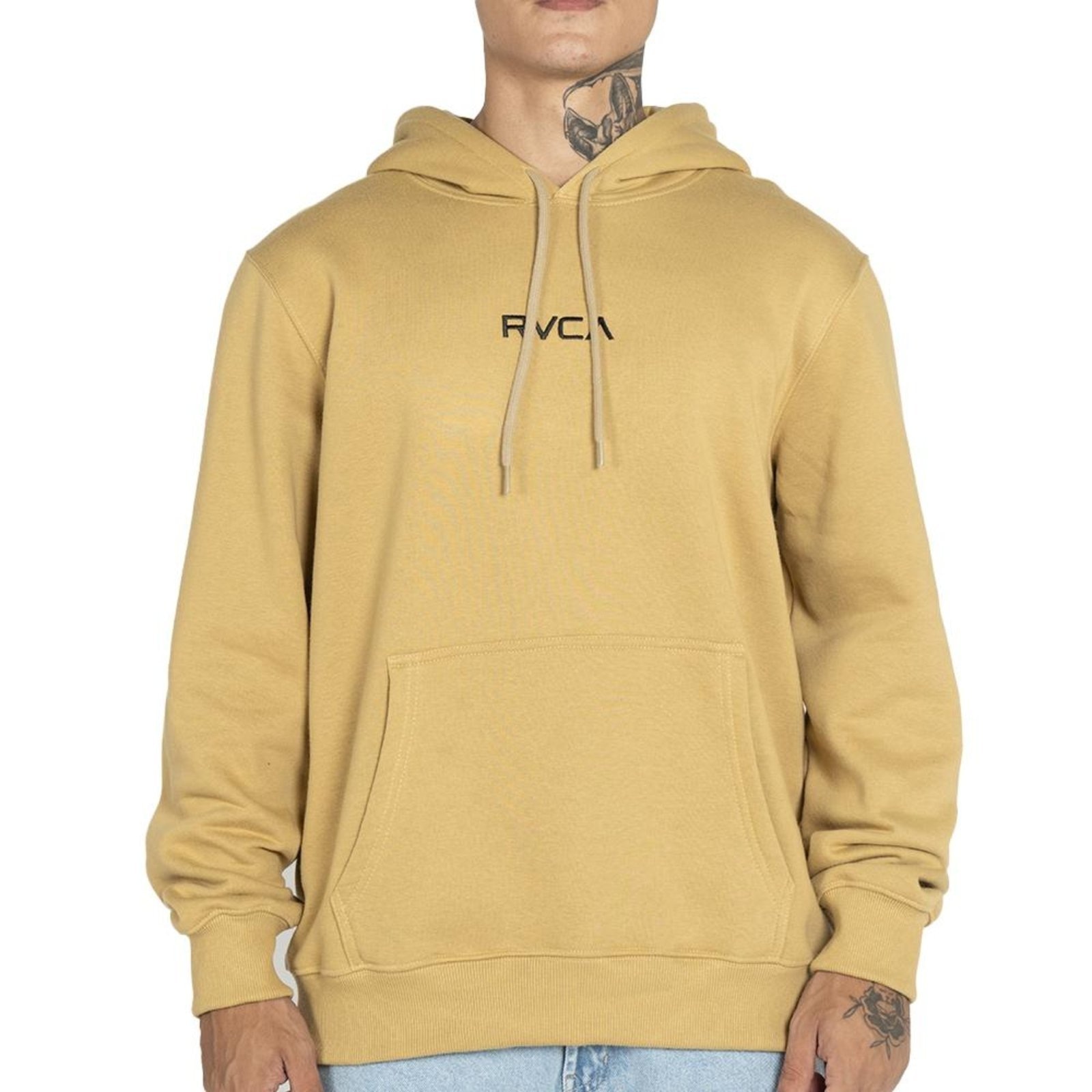 Imagem principal Moletom RVCA Canguru Tonally 270G WT25 Masculino Mostarda RVCA amarelo