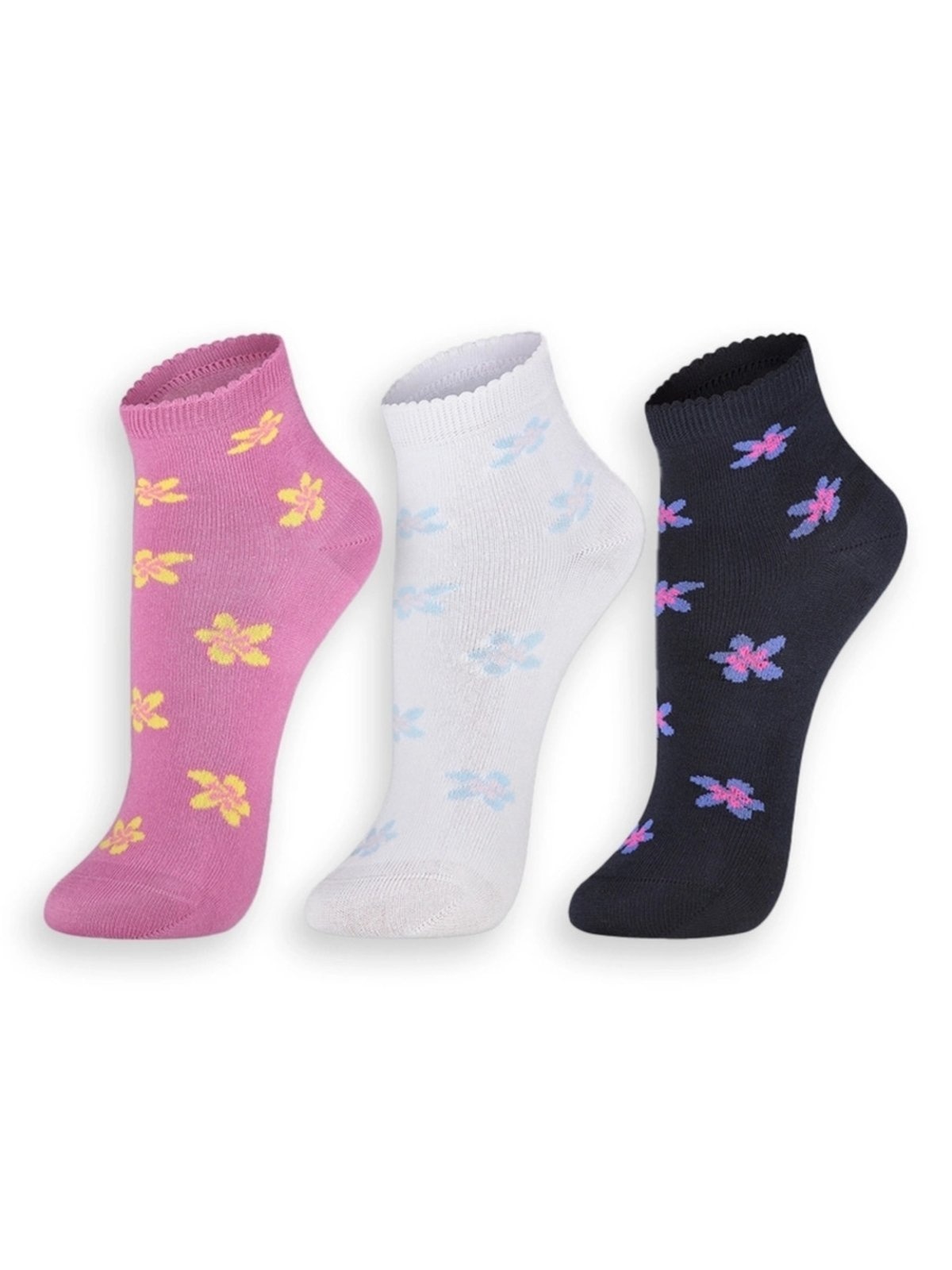 Imagem principal Kit 3 Pares de Meias Cano Médio Lupo Lupo branco