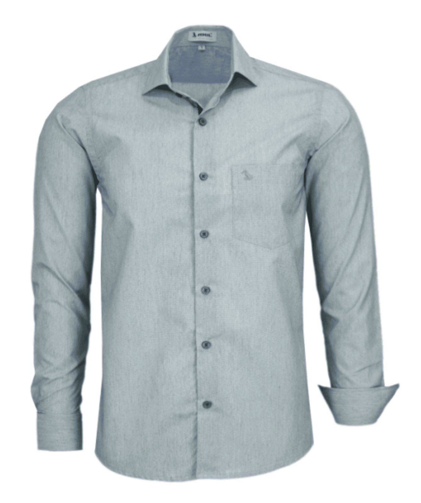 Imagem principal Camisa Social Amil Dratini Comfort Algodão/Poliéster C/Bolso Macia e Fácil de Passar Amil cinza