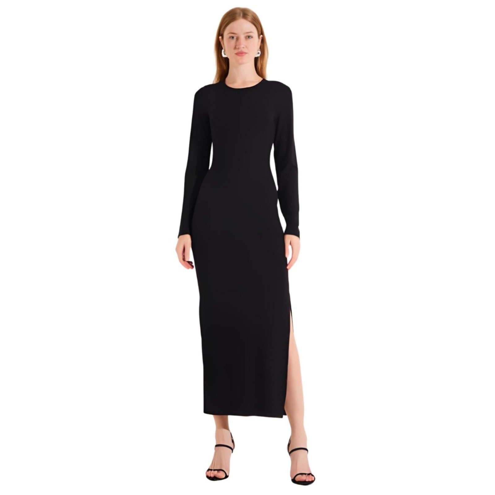 Imagem principal Vestido Manga Longa Malha Forum preto