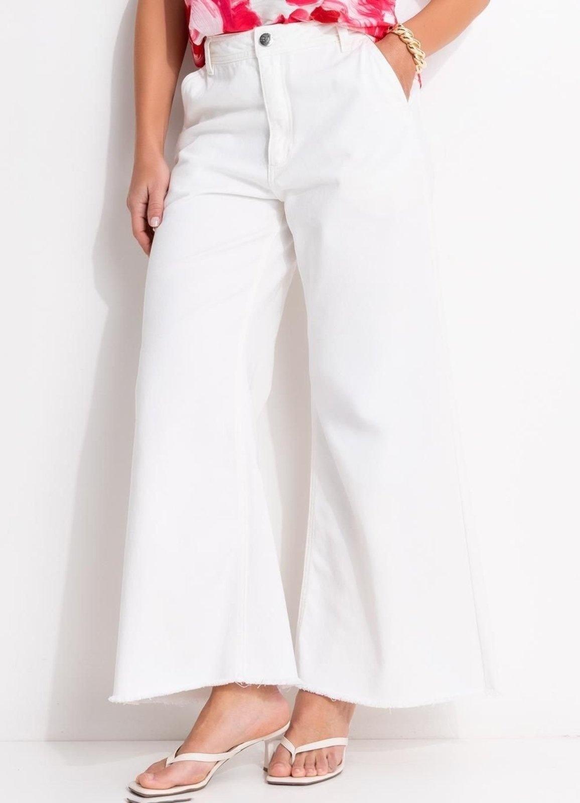 Imagem principal Calça Em Jeans Off White Quintess branco white