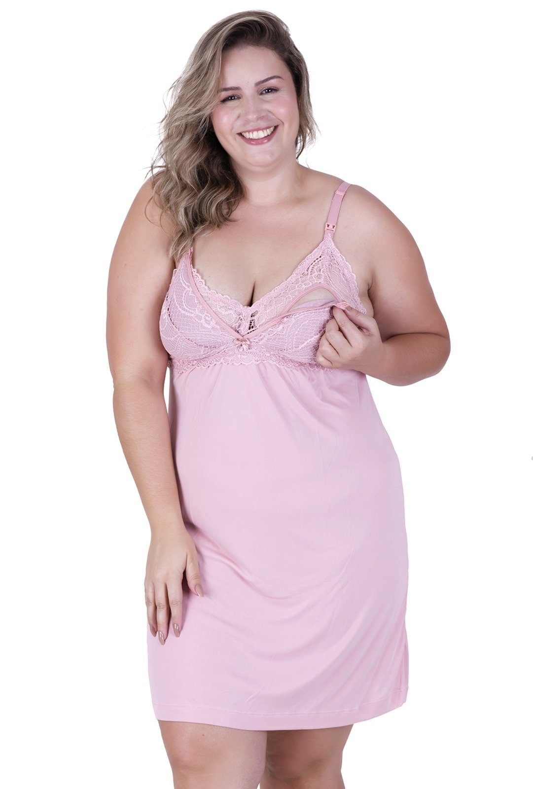 Imagem principal Camisola Amamentação Lua Plus Concept Lingerie Concept Lingerie rosa