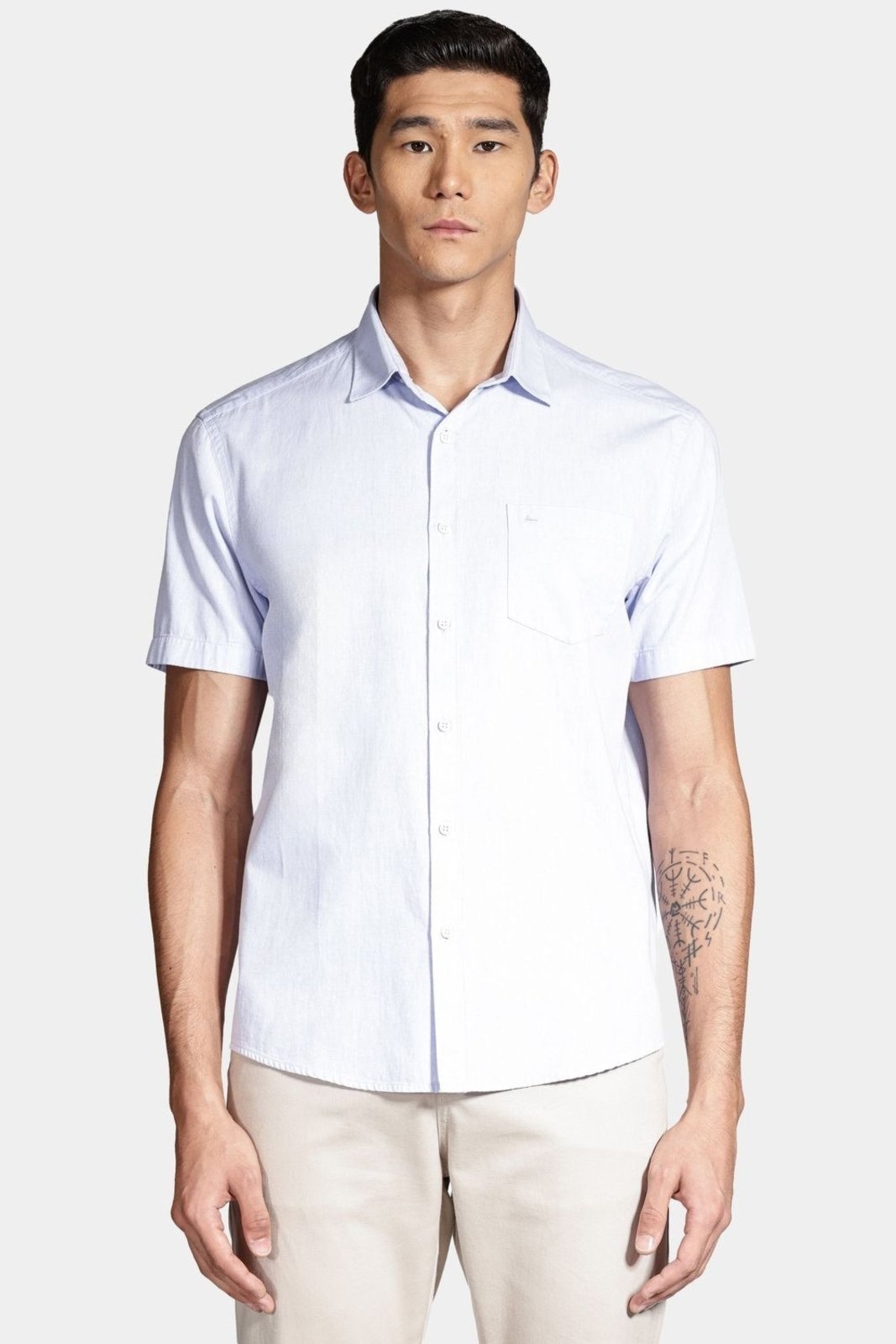 Imagem principal Camisa Aramis Manga Curta Regular Button Com Bolso Aramis azul