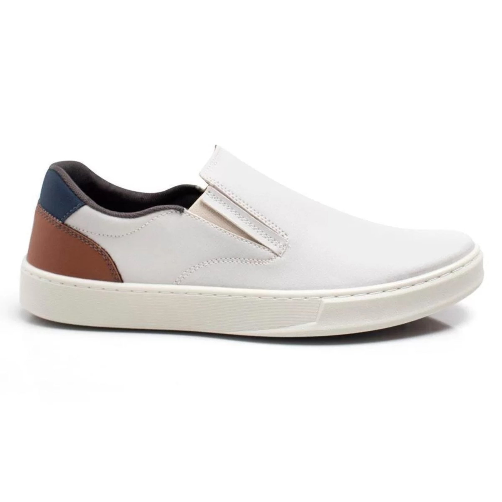 Imagem principal Sapatenis Casual Masculino Palmilha Gel Slip On Cinza Lavini Shoes prata