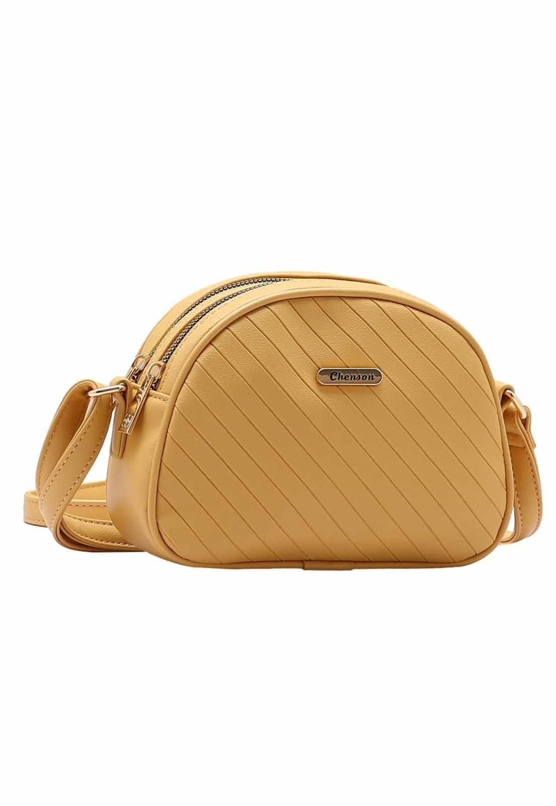 Imagem principal Bolsa Feminina Chenson Original Matelassê Diagonal Transversal 3484896 Chenson amarelo