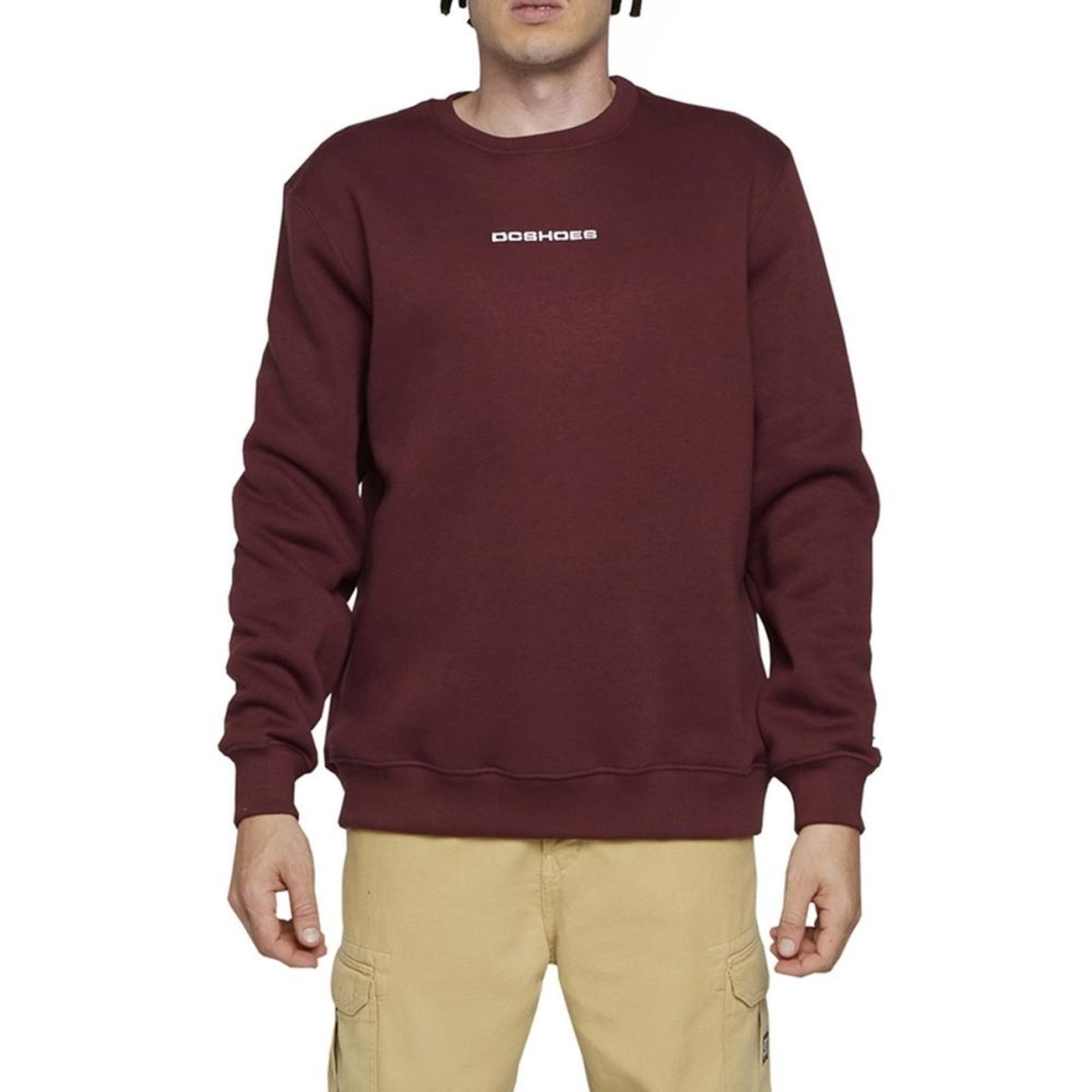 Imagem principal Moletom DC Shoes Careca Baselinecrew 305G WT24 Bordo DC Shoes vermelho