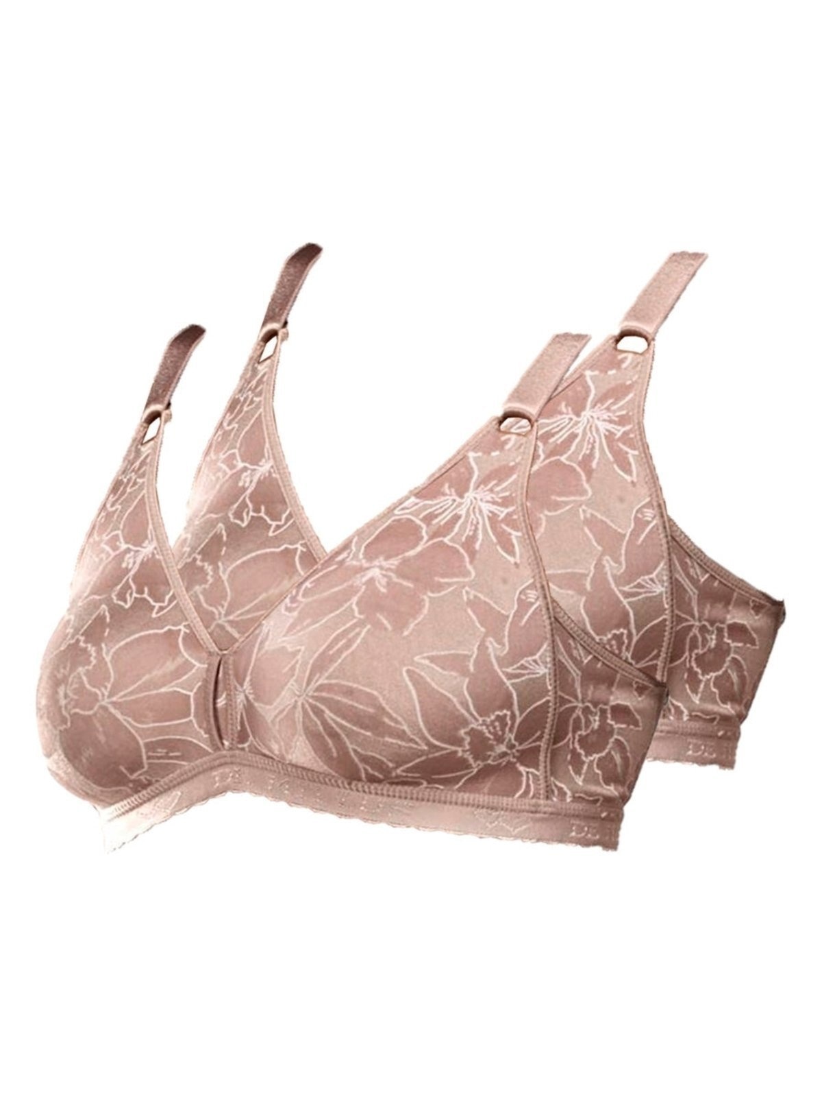 Imagem principal Kit com 2 Sutiãs Sustentação Olimpo Anizete Demillus 61741 Taça B Demillus bege