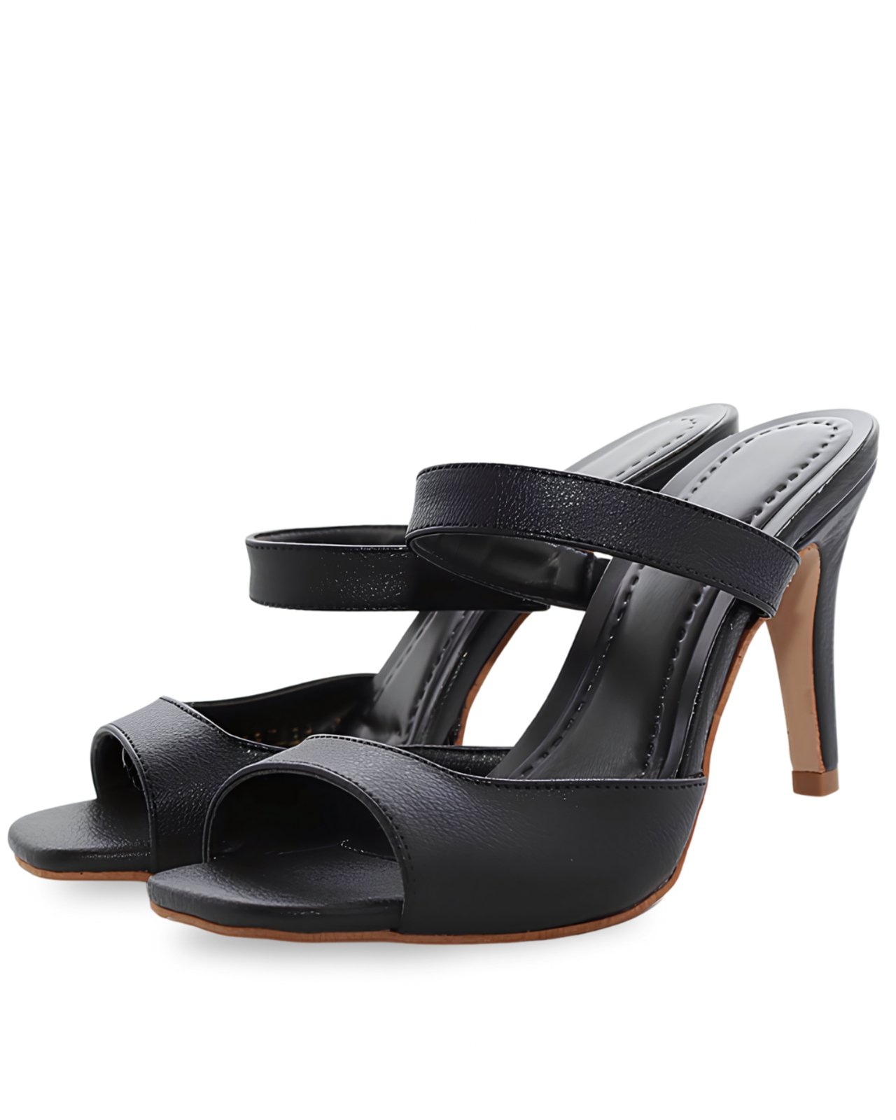 Imagem principal Sandalia Social Feminina Salto Alto Fino Floter 197013 Flor da Pele preto